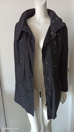 Manteau Jean Fleurs Effiloché Grande Taille Bohème