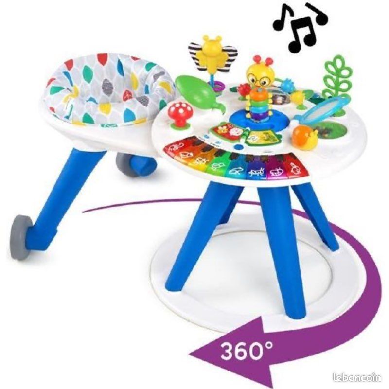 Table d’activités Baby Einstein en tres bon état. Idéale pour développer l’éveil, la motricité et la curiosité des enfants. Propre، (image 1)