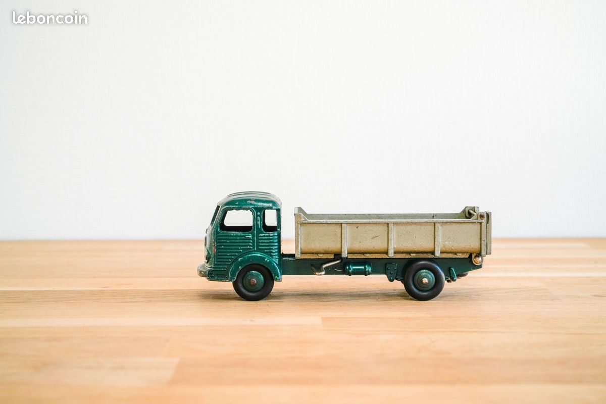 Dinky Toys N°33B Camion Simca Cargo Benne Basculante – Vert, Jamais Joué, Boîte D'origine