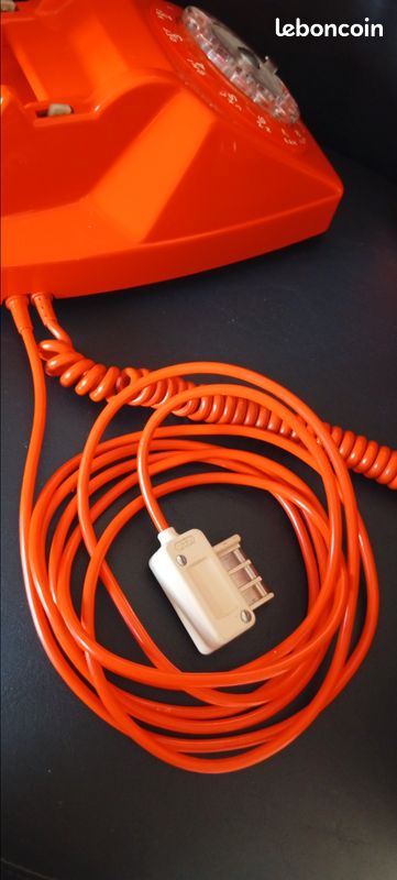TÉLÉPHONE ORANGE ANNÉE 70 Cadran Socotel S63 Vintage EUR 89,90