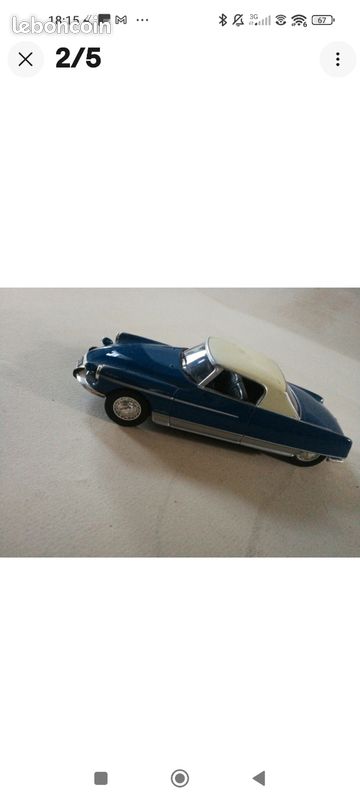 IJ' Rare voiture Citroën DS Chapron Le Dandy 1/43 Heco miniatures noir