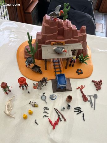 Playmobil – Butoir Fin De Rail Imitation Bois – Pour Mine D'or Mac Laren Western – Accessoire Wagon