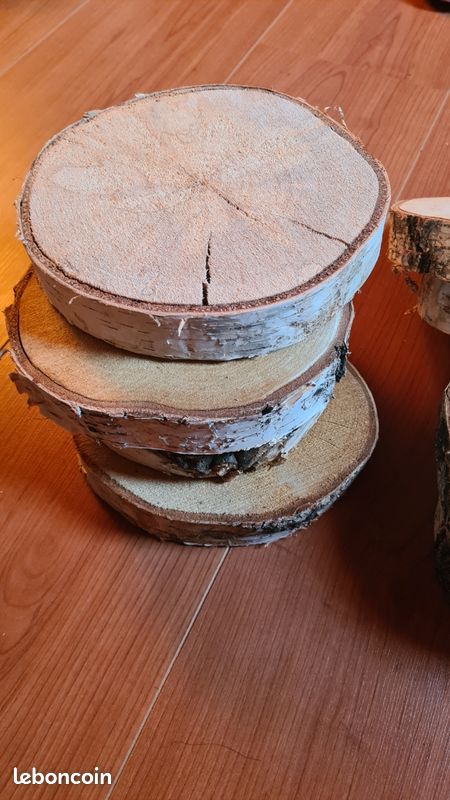 Lot de 11 rondins en bois déco mariage ou anniversaire (image 3)