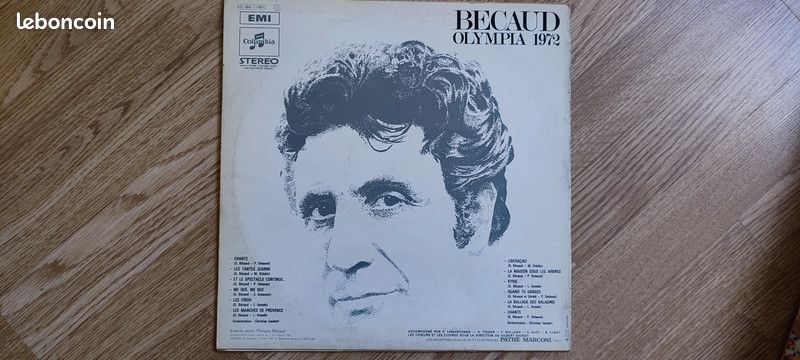 33 tours Gilbert Bécaud Olympia 1972 (image 2)
