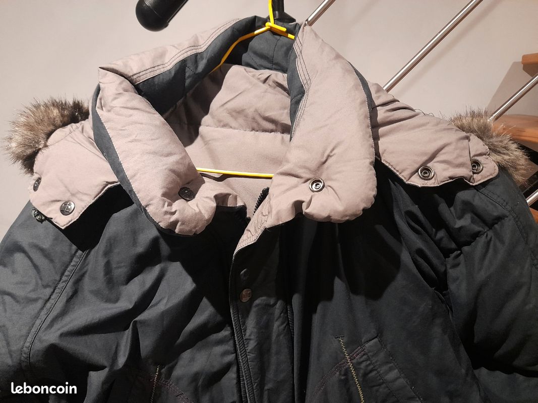 Parka homme en plume réversible taille 50 (image 3)