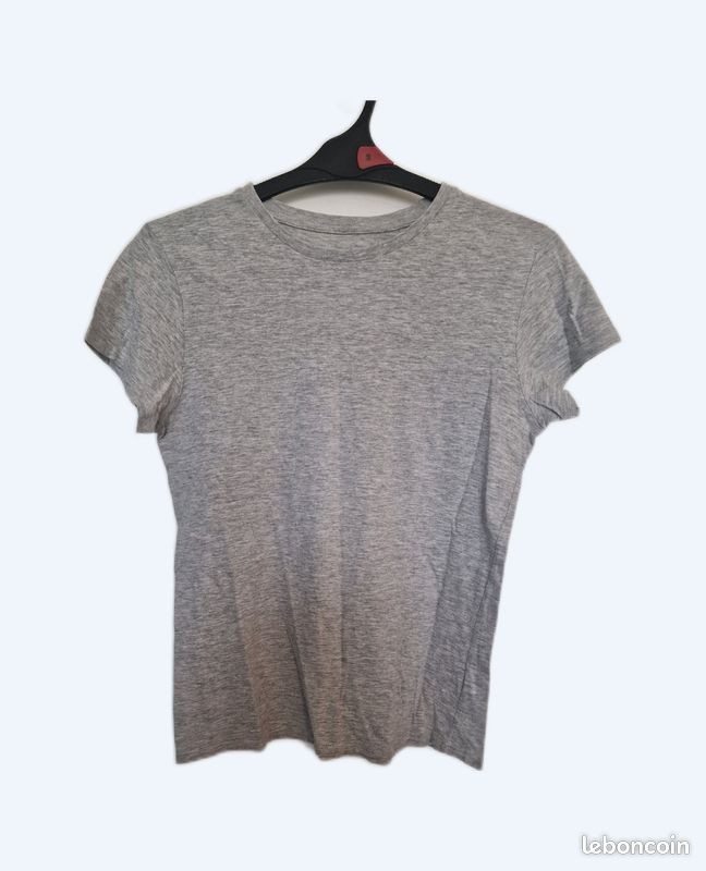 Tee-shirts simple Gris clair (image 1)