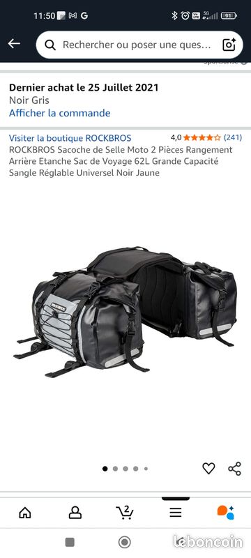 Sacoches Moto Étanches ROCKBROS 55L/62L - Sacs Arrière Universels | Pour Voyage Et Randonnée