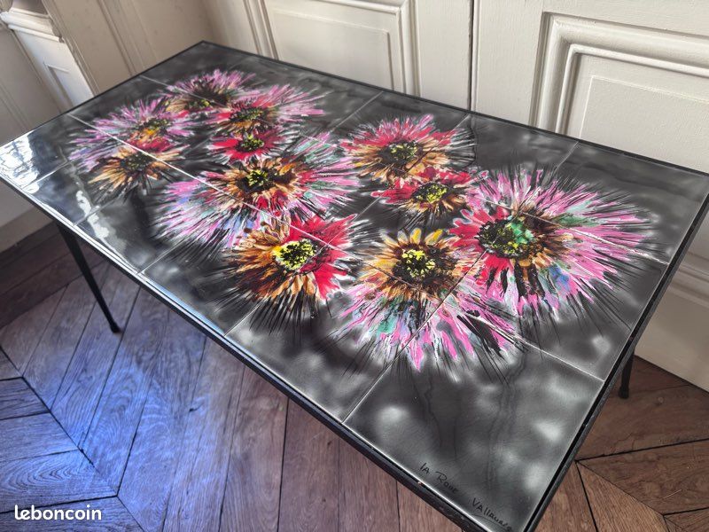 Table basse VALLAURIS « La roue » (image 2)