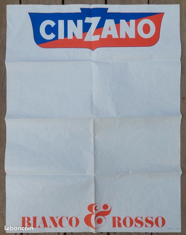 Affiche publicitaire cinzano (image 1)