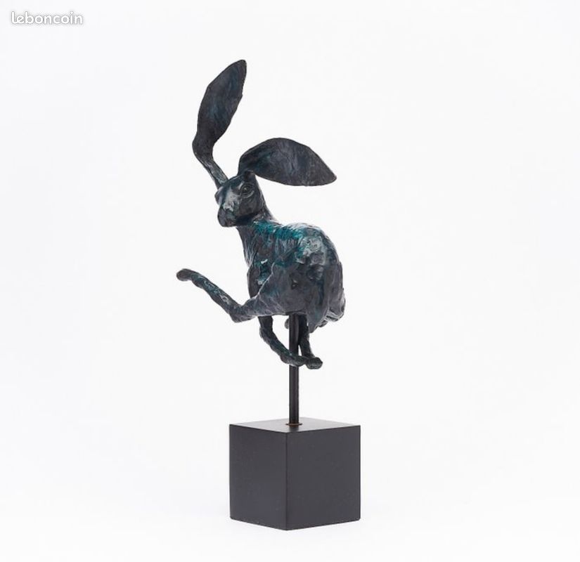 Sculpture Bronze Lièvre (image 2)