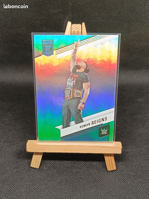 Lot de 3 cartes Panini Donruss Elite Roman Reigns (image 2)