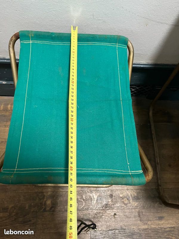Tabourets pliants Lafuma vintage x2 – gain de place – camping balcon terrasse été (image 7)