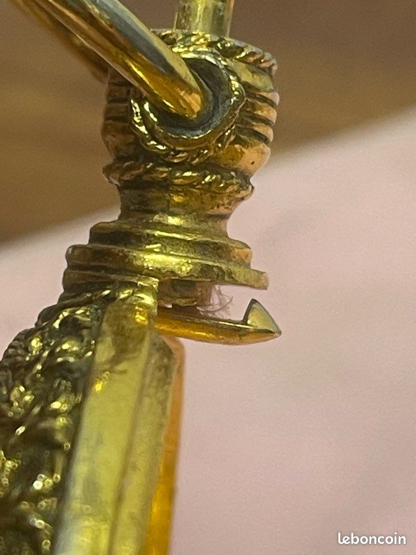 Ancien Poudrier Doré Art Déco - Motif Guilloché, Miroir Et Tamis, France