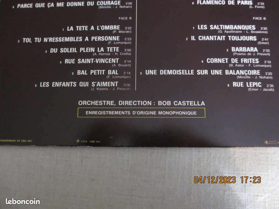 Yves Montand - 33 T - dis-moi Jo (image 4)