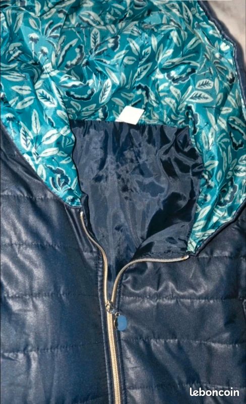 Doudoune à capuche 48 femme bleu (image 5)