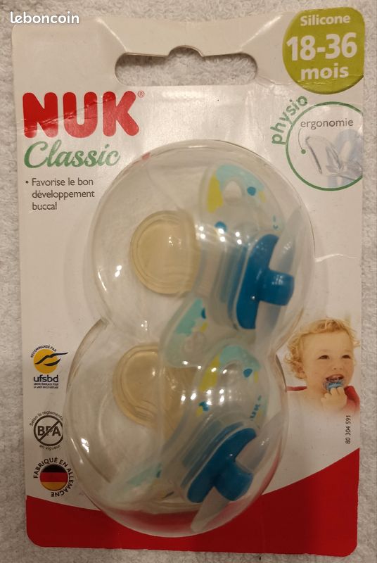 Sucette Nuk d'occasion - Annonces equipement bébé leboncoin