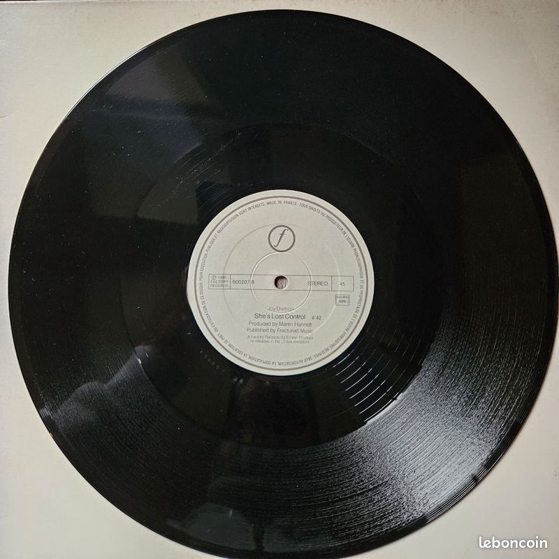 VINYLE - Joy Division - She ́s Lost Control - Atmosphere - Original 1980 - (image 4)