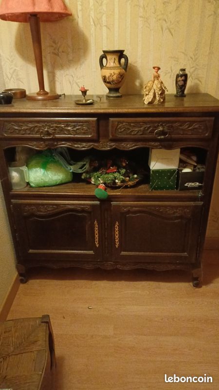 Buffet bas 2 tiroirs en haut et 2 portes en bas (image 1)
