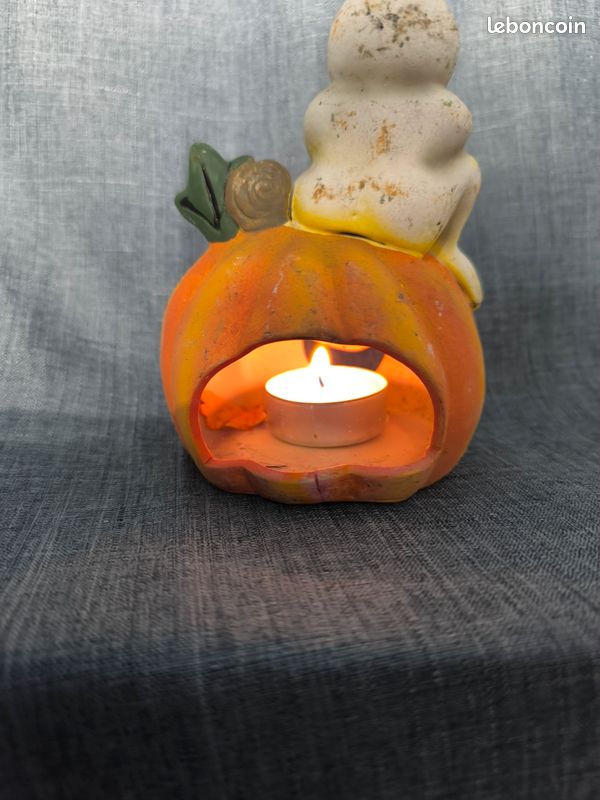 CITROUILLE EN TERRE Cuite Halloween Photophore EUR 21,00 - FR CITROUILLE EN TERRE Cuite Halloween Photophore EUR 21,00 - FR