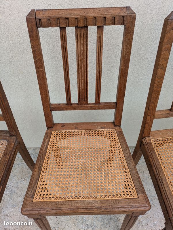 4 chaises cannées (image 4)