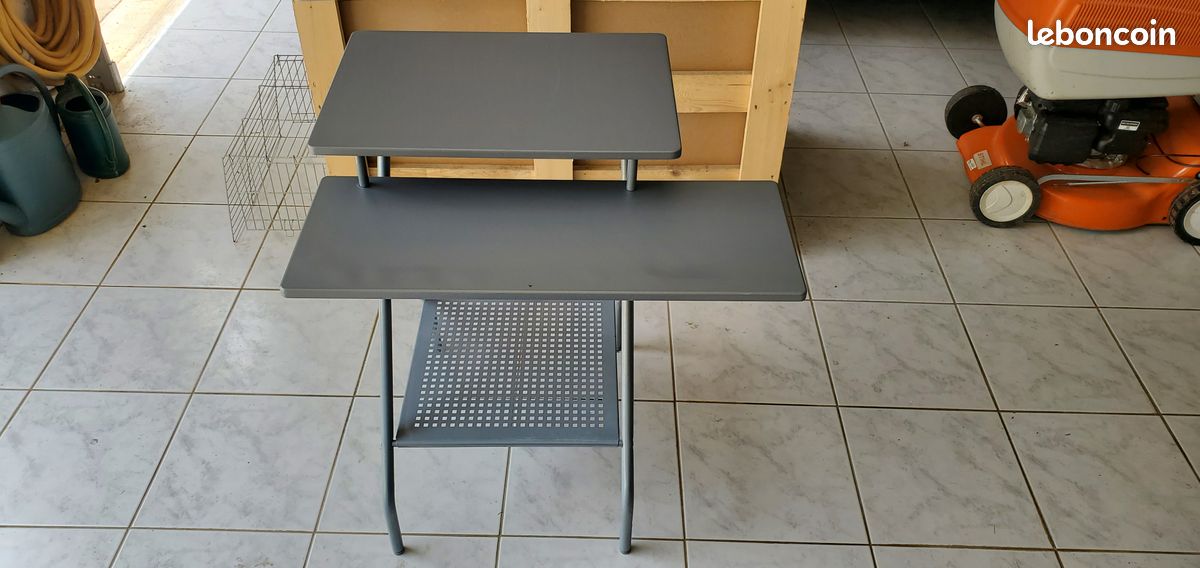 Table Bureau Gris métal (image 1)