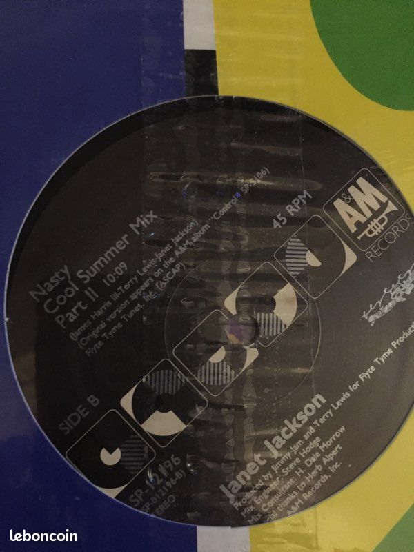 Vinyl maxi neuf sous blister Janet Jackson original USA 🇺🇸 (image 2)