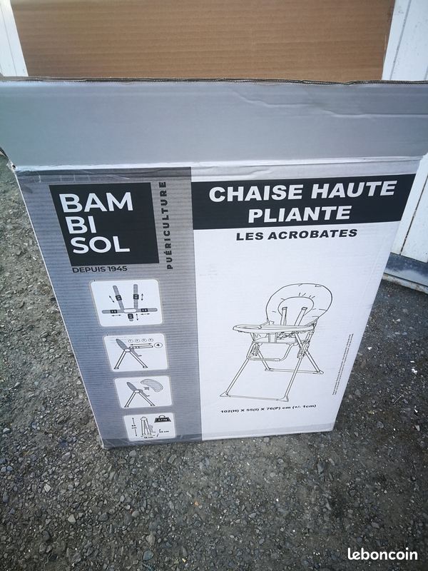 Chaise Haute Pliable pour Bébé (Servi 4 mois / neuve) (image 10)
