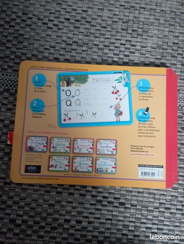 Livre méthode Bosher j'apprends a tracer les majuscules bâton (image 2)
