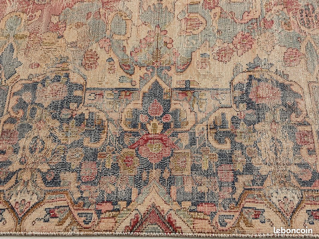 Grand tapis ancien style persan 495 x 292 cm – très patiné (image 4)