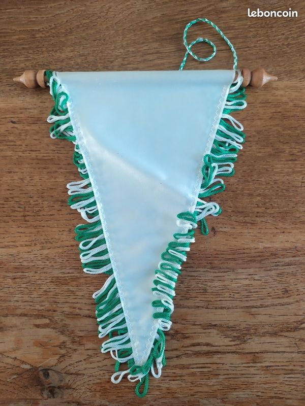 Fanion Vintage ASSE – Saint-Étienne – Palmarès – Vert – Rare