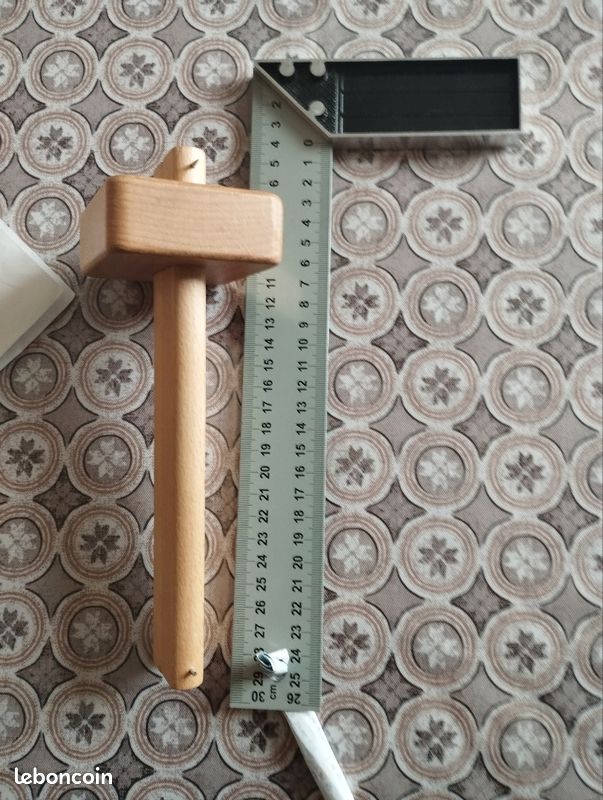 Équerre à talon et Trusquin en bois.Menuiserie (image 7)