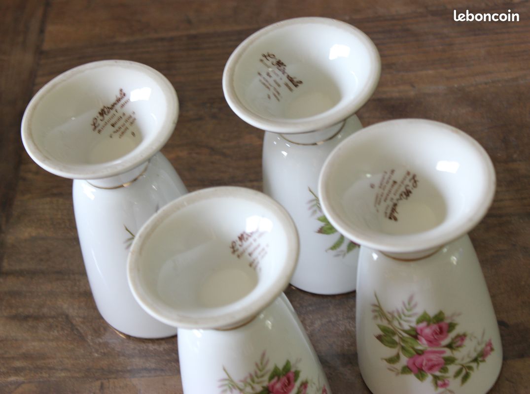 4 mazagrans l'HIRONDELLE manufacture de cadeaux porcelaine MEHUN sur YEVRE 18 (image 2)