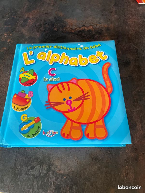 Livre cartonné pour bébé Ke premier dictionnaire de bébé : l’alphabet Édition Bout’chou (image 1)