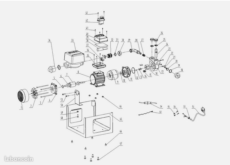Pompe à Fuel ou Gasoil 230V/600W 40l/min - Neuf – Livraison gratuite en Europe ⭐ ⭐ ⭐ (image 4)