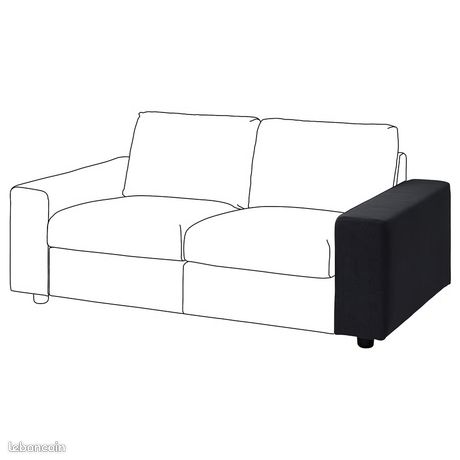 Housse De Canapé IKEA VIMLE 1 Place - Saxemara Noir-bleu, 100% Polyester, Neuve