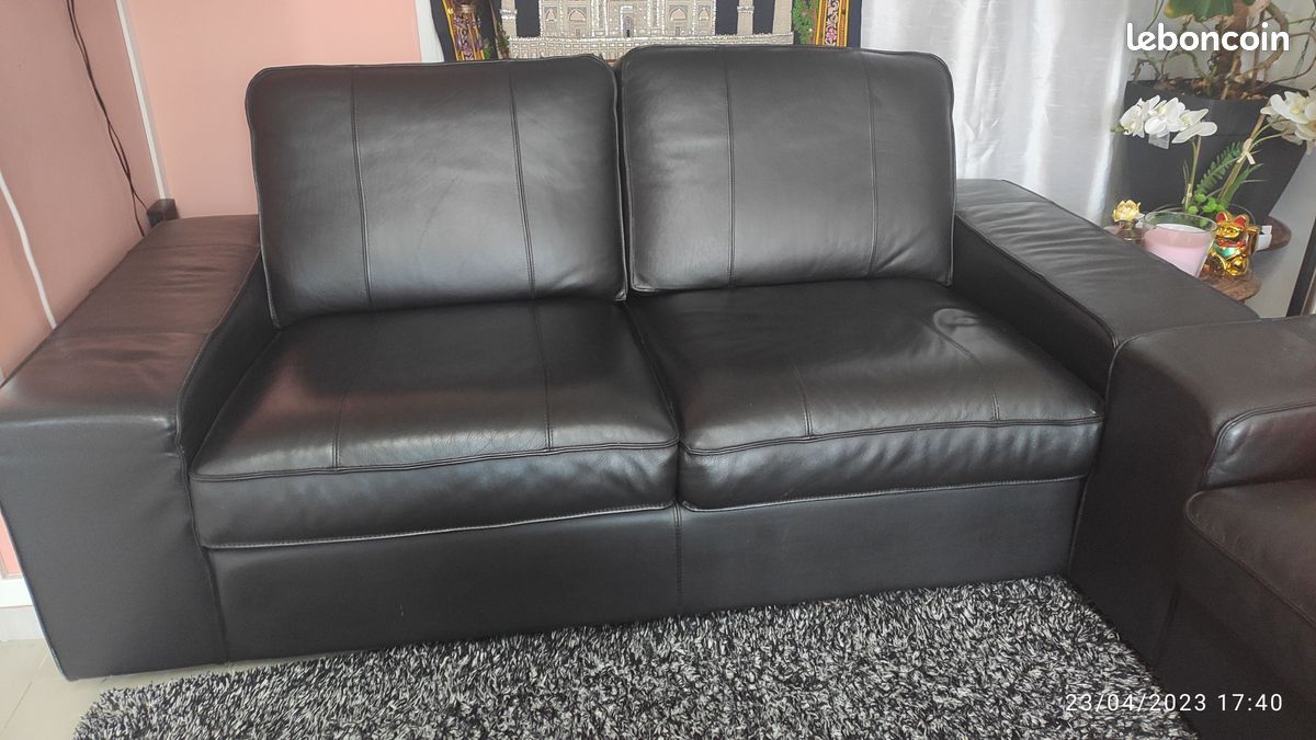 Canapé IKEA KIVIK en cuir (image 2)