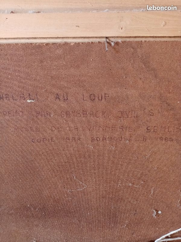 Ancien tableau. Cadre theme de la chasse (image 6)