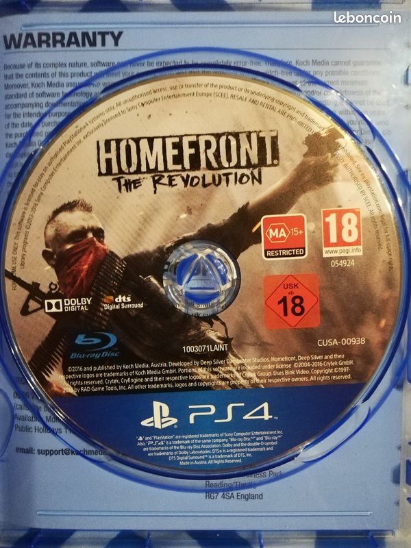 Jeu Homefont the revolution PlayStation 4 (image 1)