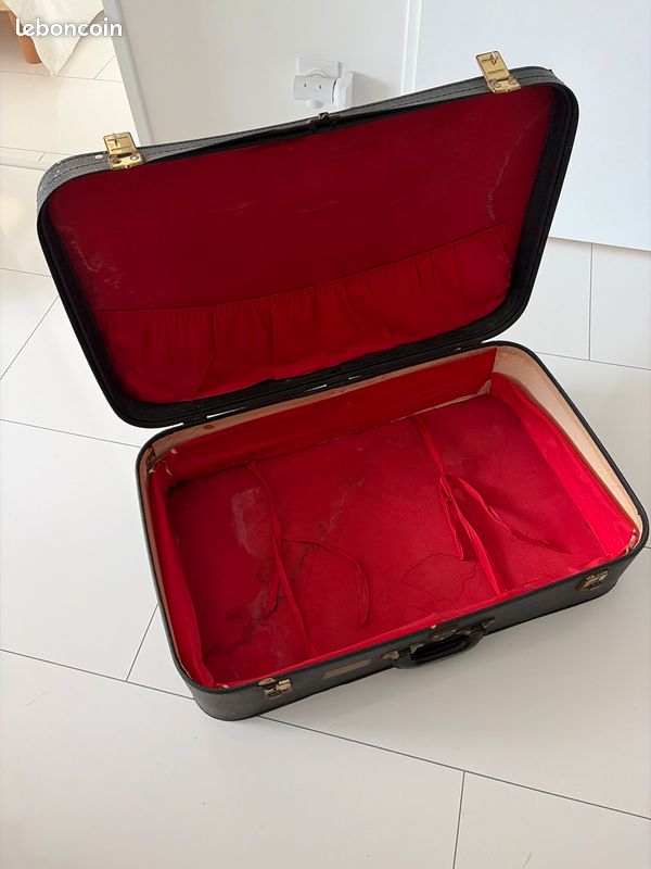 Valise en cuir vintage Samsonite 1950