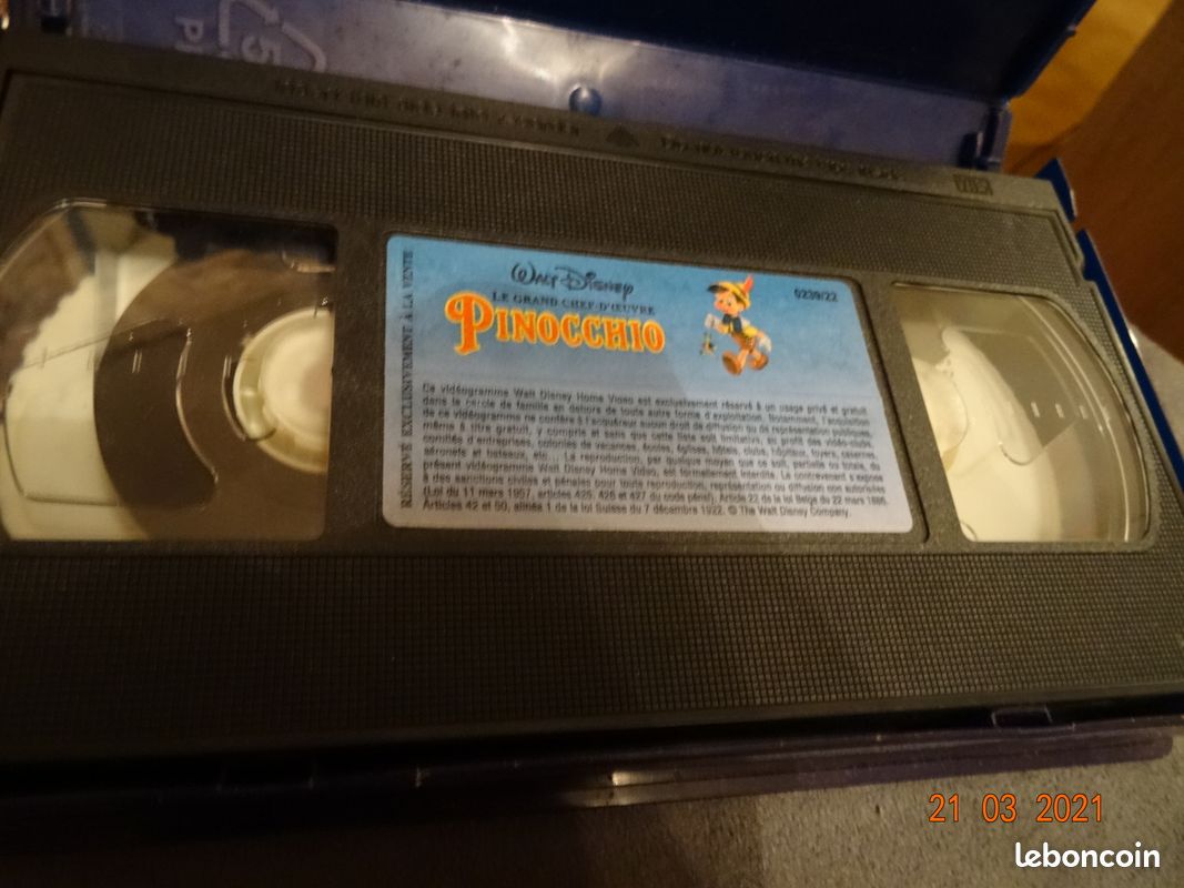 Vhs - disney- pinocchio (image 2)