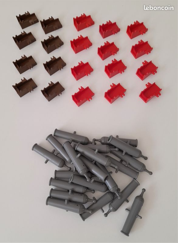 Pièces LEGO Canons x110c01 + Supports 2527 (image 3)