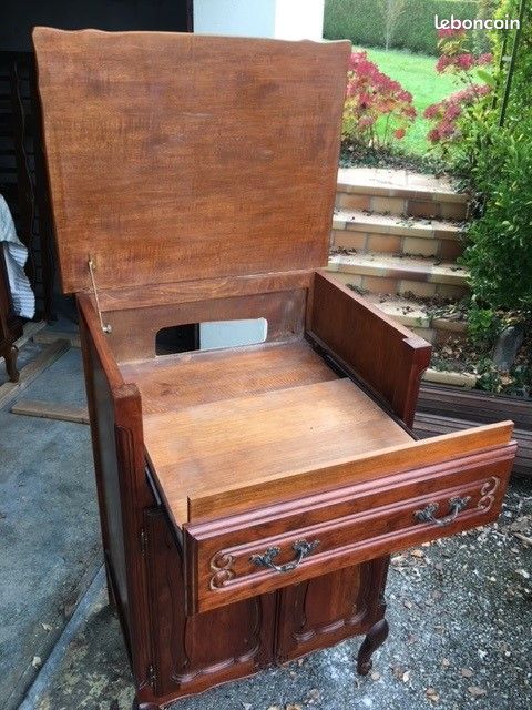 Meuble TV et HiFi Louis XV Merisier (image 4)
