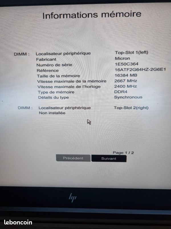Ordinateur portable Hp Zbook 15 G5 - 842A (image 7)