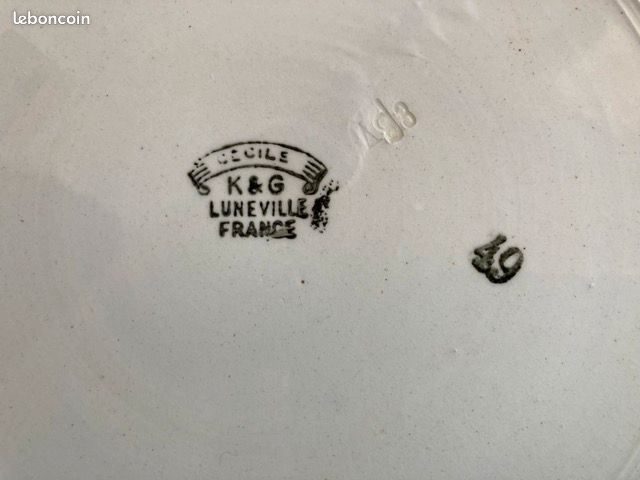 Lunéville KetG Plat Art Déco (image 2)