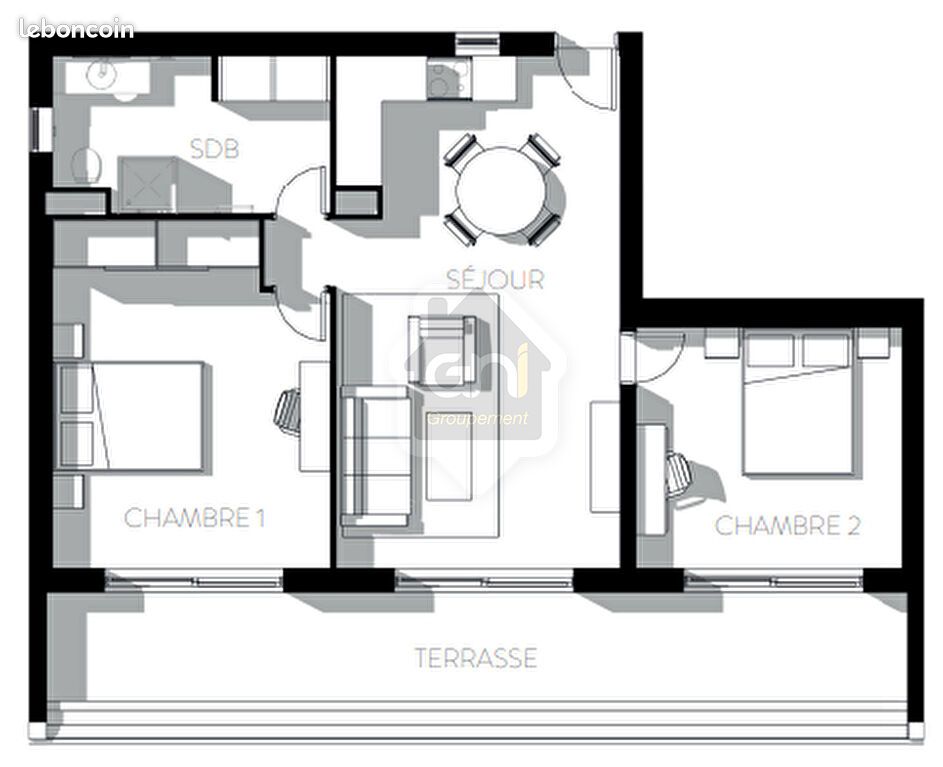 Appartement 3 pièces 65 m² · à Miramas · 65 m² · 877 €