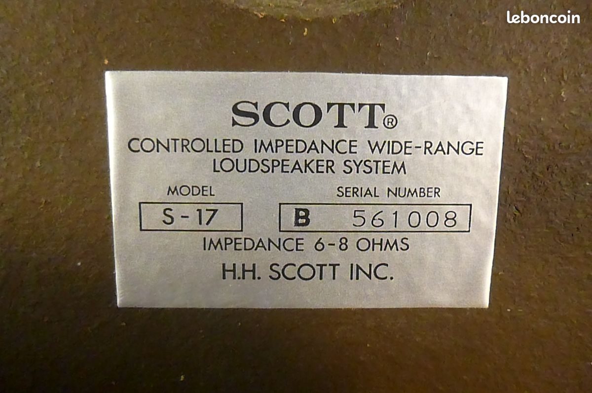 Paire d'enceintes SCOTT S17 (image 8)
