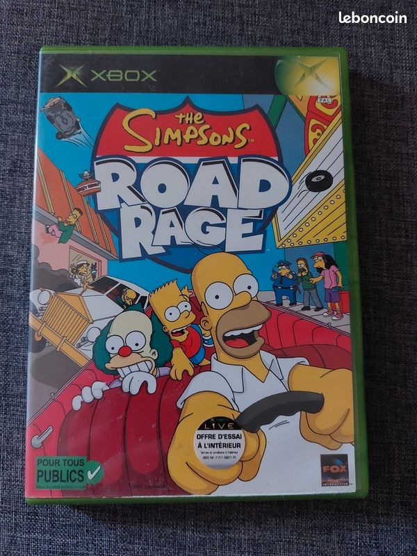 Simpsons Road Rage Microsoft Xbox 2003 Platine Hits TESTÉ