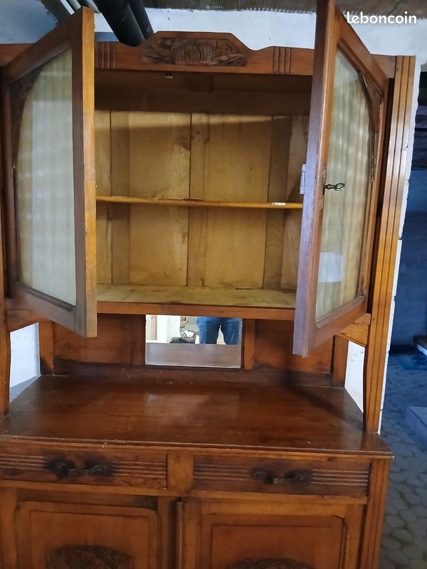 Vente buffet année 50 .longueur 110cm,hauteur totale 205 cm profondeur 35 et 45 cm (image 3)