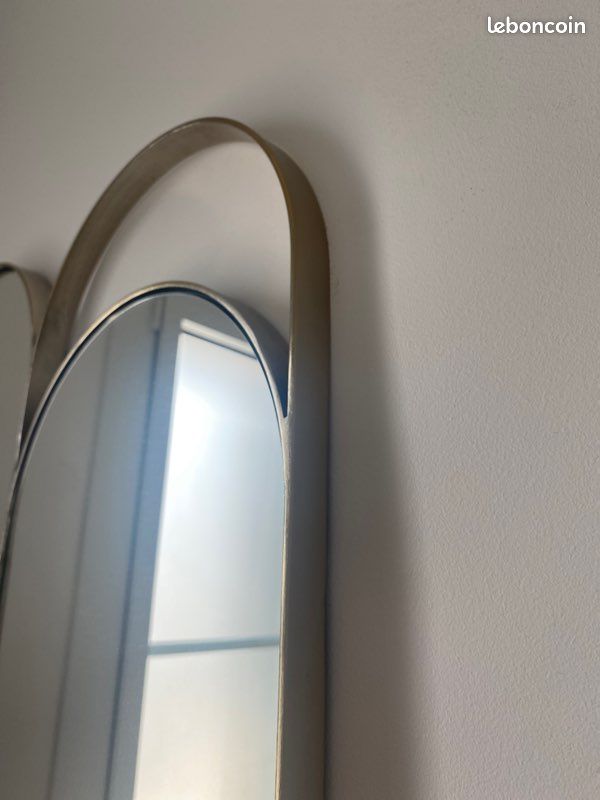 Miroir triptyque laiton Alama (image 2)