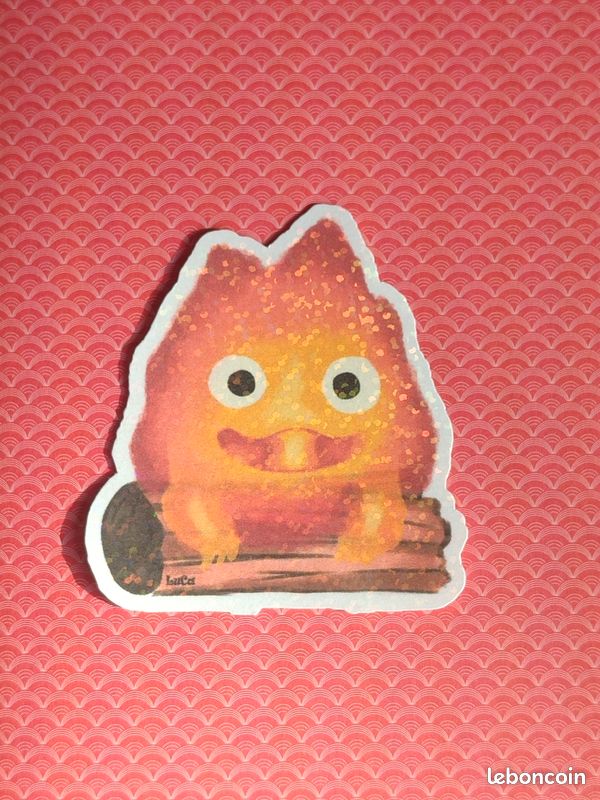 Sticker Calcifer Le Château Ambulant fait main (image 1)
